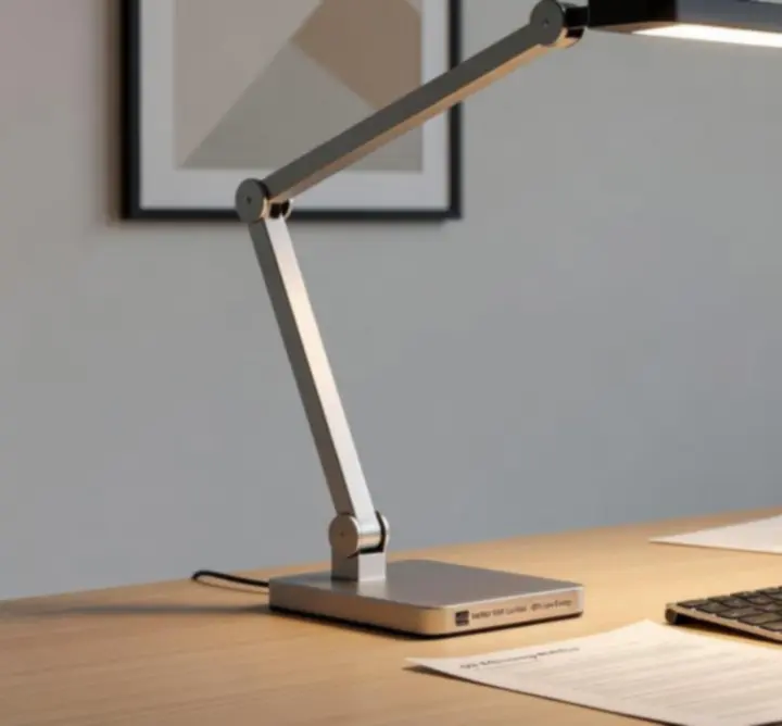 Energiezuinige LED-bureaulamp in moderne werkruimte